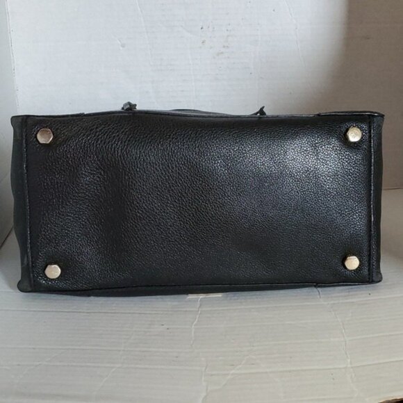 Rebecca Minkoff Bag Regan Black Pebbled Leather Shoulder Crossbody WOMEN'S WOMAN - Picture 6 of 15